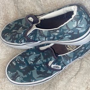 Shark Design Little Boys Vans